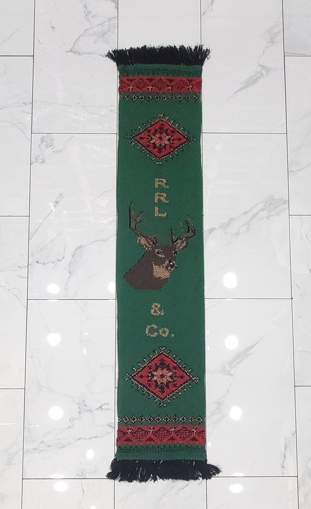 Nwt Ralph Lauren RRL Reindeer Hand Knit Scarf
