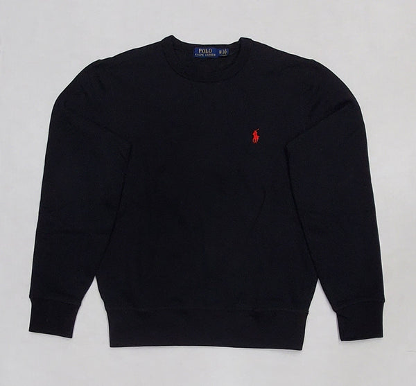 Nwt Polo Ralph Lauren Black with Red Small Pony Sweatshirt - Unique Style