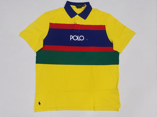 Nwt Polo Ralph Lauren Multicolor Spellout Polo - Unique Style