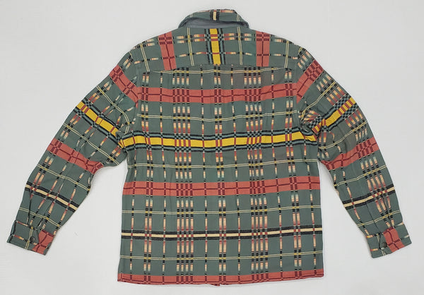 Nwt Ralph Lauren RRL Striped Patterned Snap-Button Overshirt - Unique Style