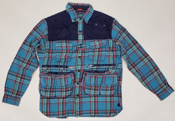 Nwt Polo Ralph Lauren Multi Pocket Classic Fit L/S Button Up - Unique Style