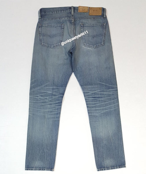 Nwt Polo Ralph Lauren Blue Rips Warp Stretch Sullivan Slim Fit Jeans - Unique Style