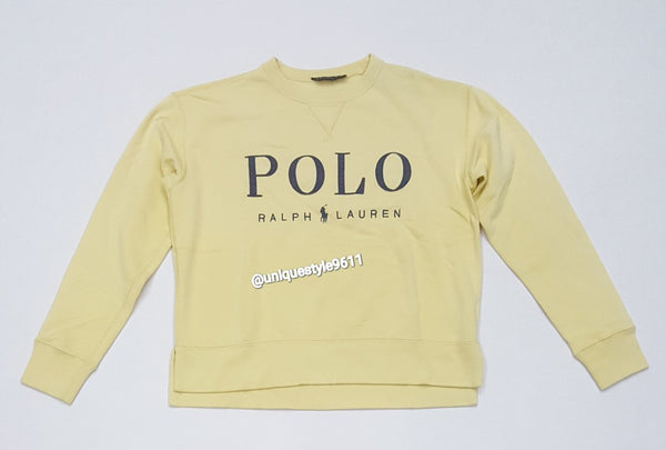 Nwt Polo Ralph Lauren Women's Yellow Polo Ralph Lauren Spellout Sweatshirt - Unique Style