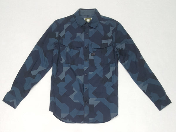 G-Star Raw Button Up Indigo - Unique Style