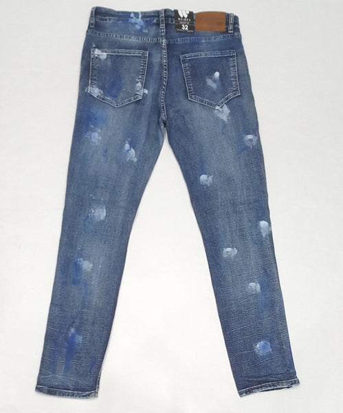 Waimea Royal/White Stripe Jeans - Unique Style