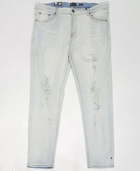 Waimea Light Blue Wash Ripped Jeans - Unique Style