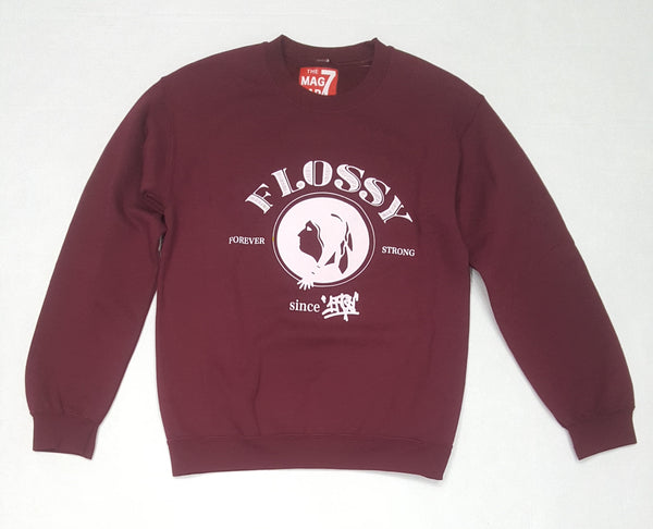 Burgundy Flossy Sweater - Unique Style