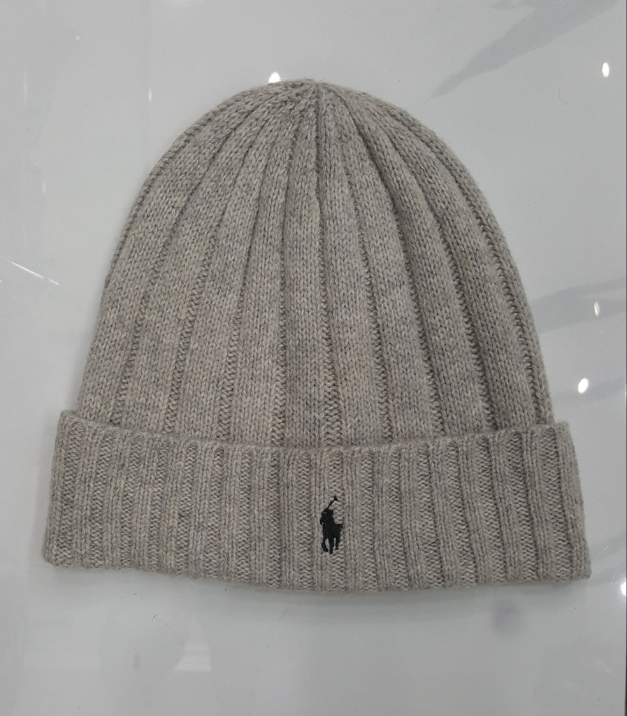 NWT POLO RALPH LAUREN GREY WOOL SMALL PONY SKULLY