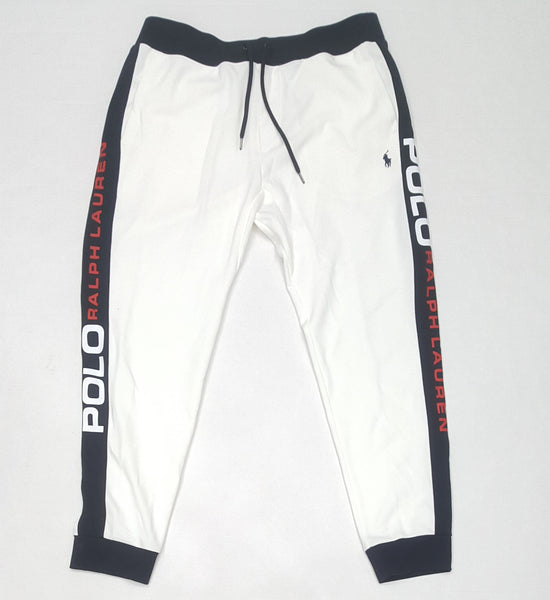 Nwt Polo Ralph Lauren White Polo Ralph Lauren Spellout On Joggers - Unique Style