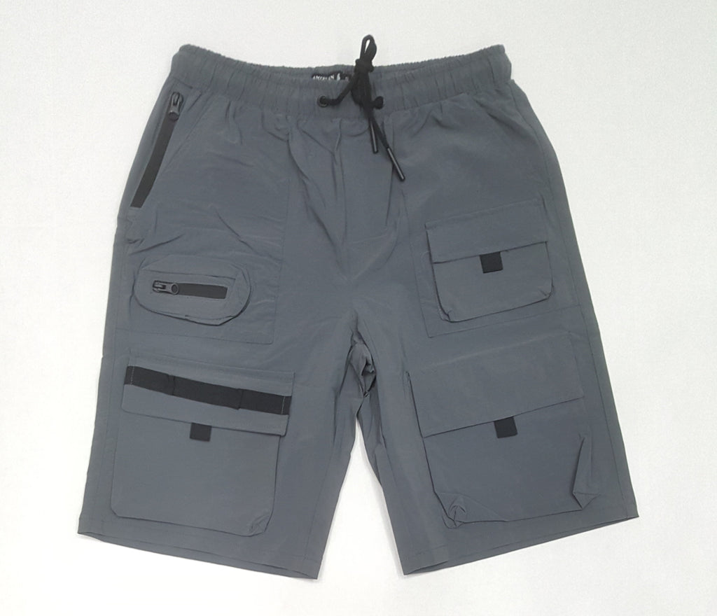 American Stitch Grey Nylon Pocket Shorts