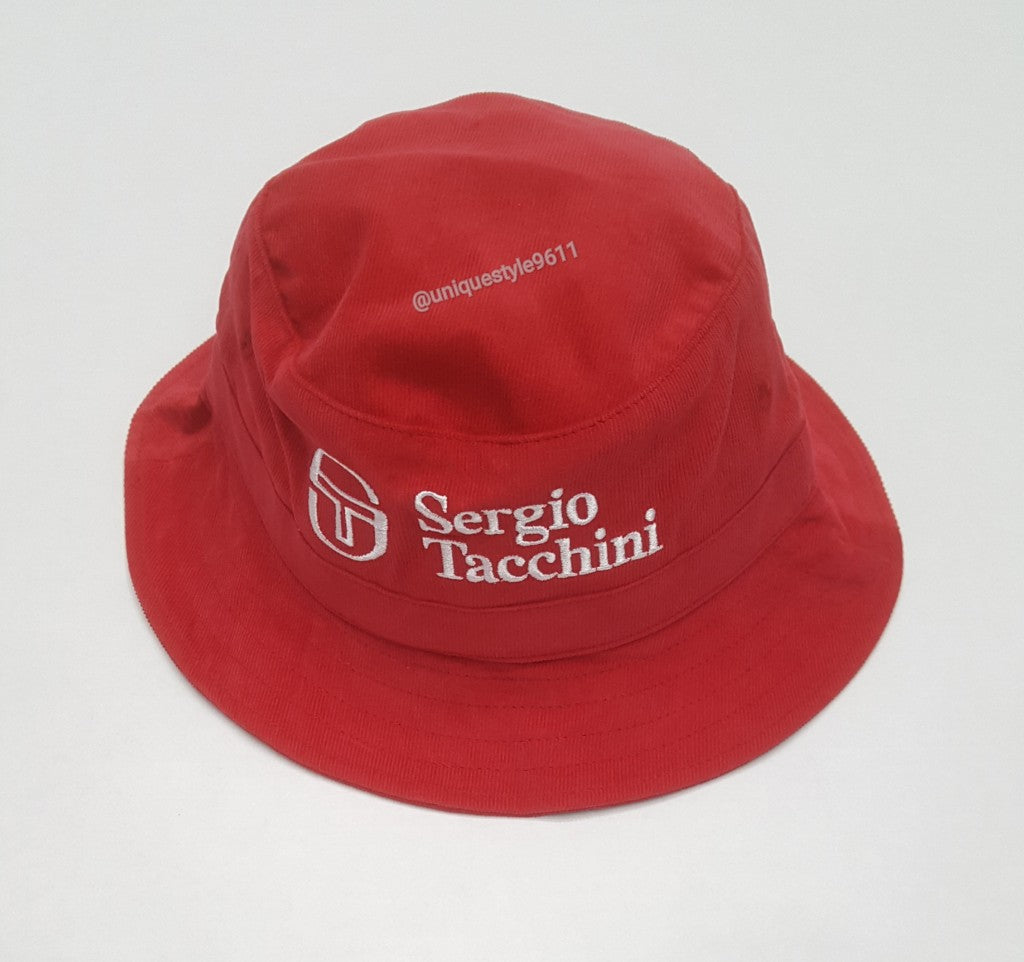 Sergio Tacchini Tango Red Logo Corduroy Bucket Hat