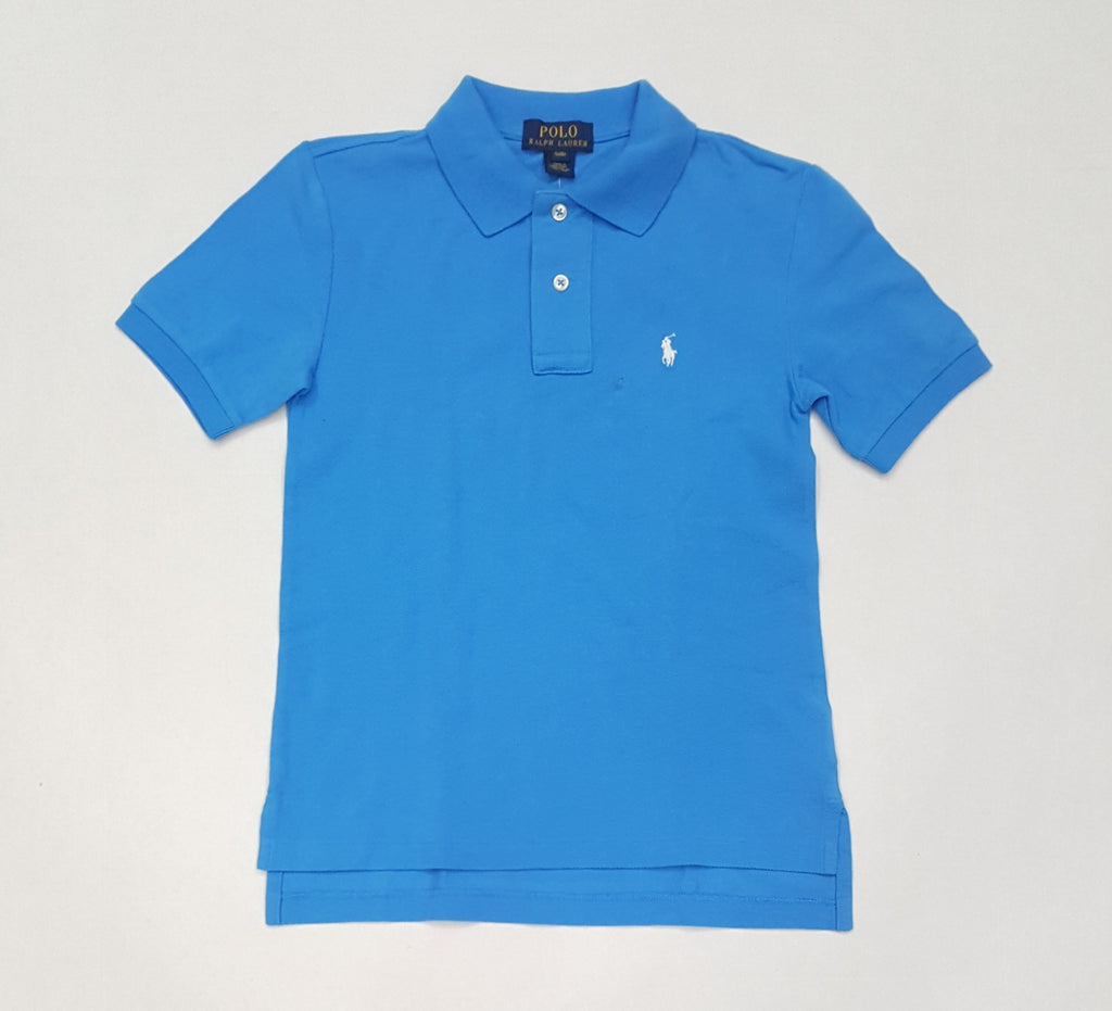 Nwt Kids Polo Ralph Lauren Turquoise with White Small Pony Shirt (8-20)