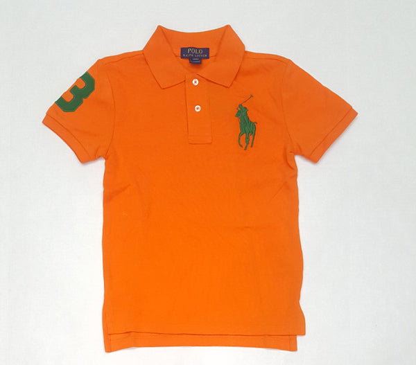 Nwt Kids Polo Ralph Lauren Orange/Green Big Pony Polo - Unique Style
