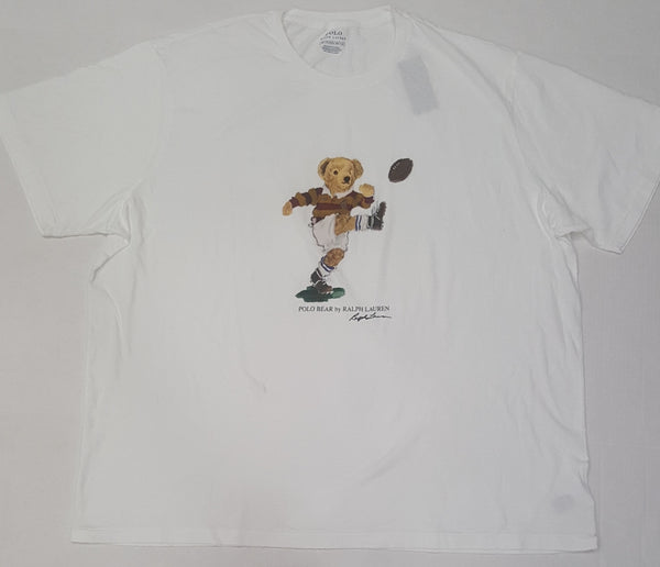 Nwt Polo Big & Tall White Kicker Bear Teddy Bear Tee - Unique Style
