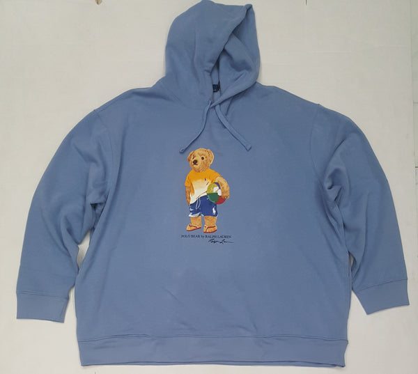 Nwt Polo Big & Tall Blue Beach Bear Hoody - Unique Style
