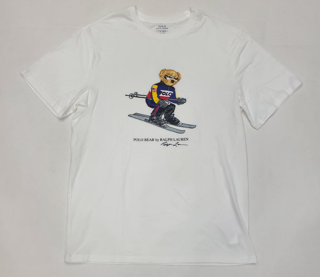 Nwt Polo Big & Tall White Ski Bear Teddy Bear Tee