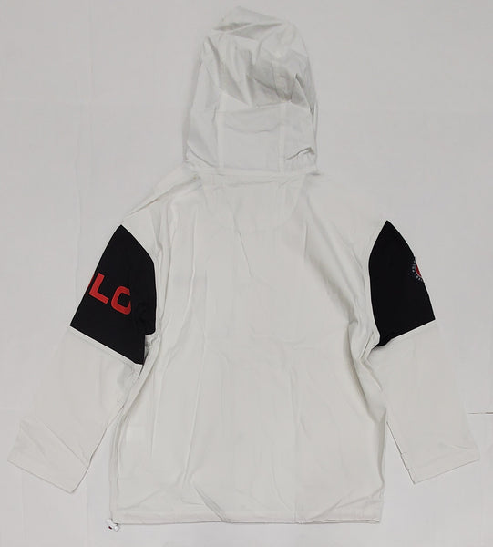 Nwt Polo Ralph Lauren Women's White Polo Sport Windbreaker Patch Jacket - Unique Style