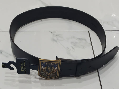 Nwt Polo Ralph Lauren Black Uni Belt - Unique Style