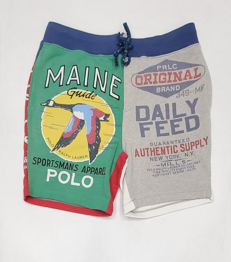Nwt Polo Ralph Lauren Logo Graphic Allover Print Shorts