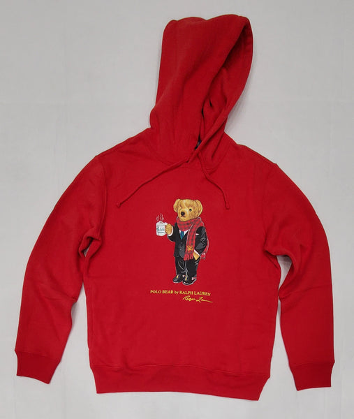Nwt Polo Ralph Lauren Red Cocoa Teddy Bear Hoodie - Unique Style