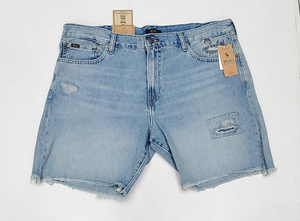 Nwt Polo Ralph Lauren Lt Blue Sullivan Slim Rips Shorts - Unique Style