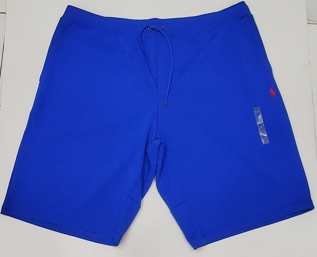 Nwt Polo Big & Tall Royal Blue /Red Pony Double Knit Small Pony Shorts U