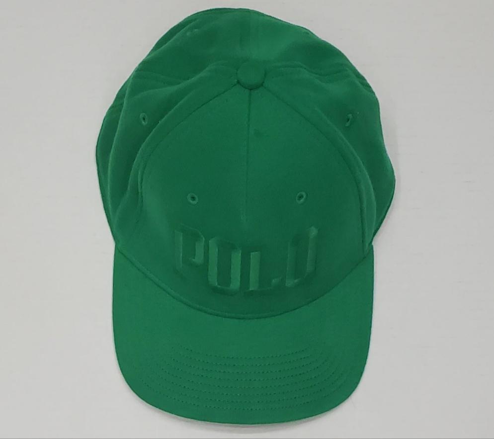 Nwt Polo Ralph Lauren Logo Spellout Green Snapback Hat