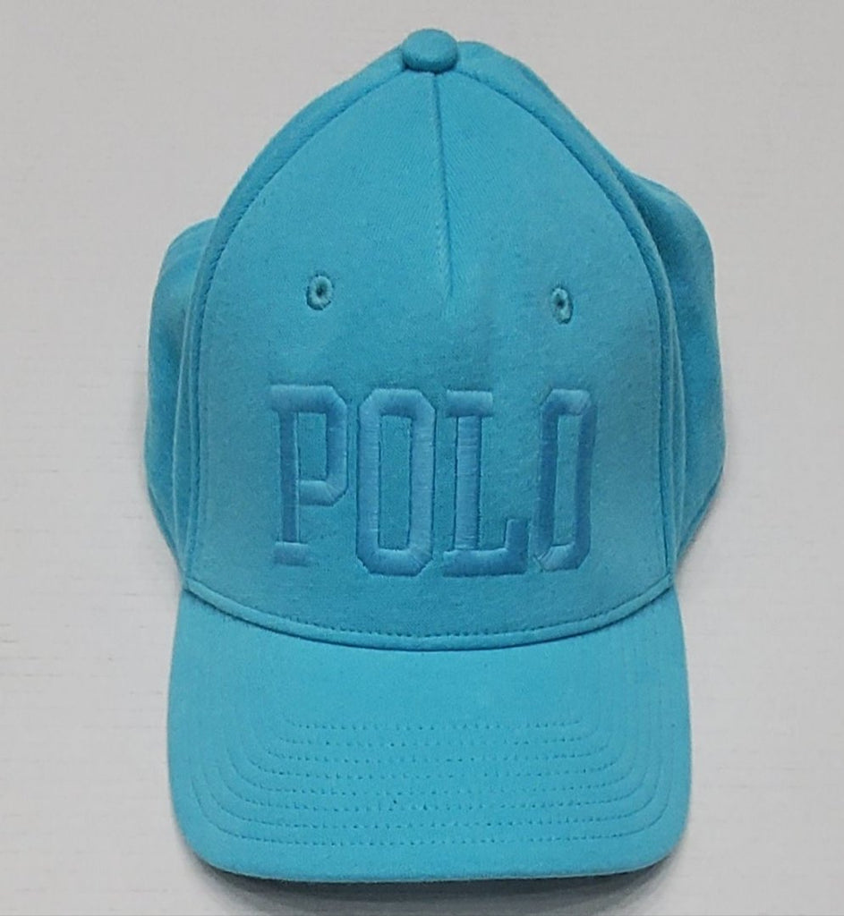 Nwt Polo Ralph Lauren Logo Spellout Light Blue Snapback Hat
