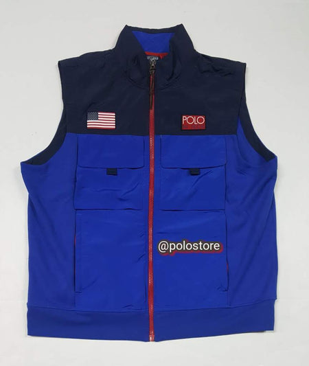 Nwt Polo Ralph Lauren Yellow /Plaid Reversible Crest Polo Sport Snow Beach Vest