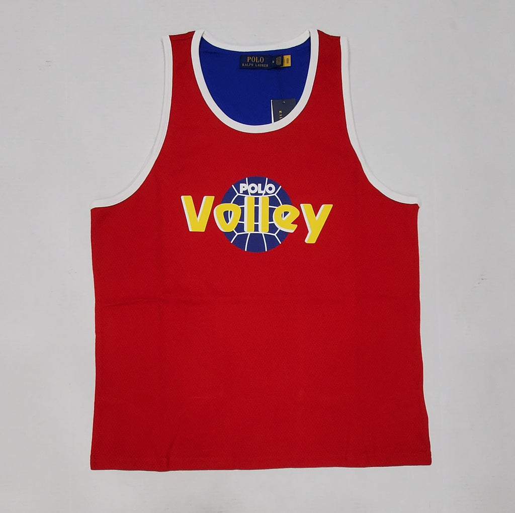 Nwt Polo Ralph Lauren Red Volley Ball Tank Top