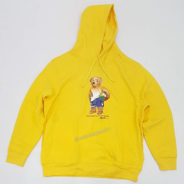Nwt Polo Ralph Lauren Yellow Beach Ball Teddy Bear Hoodie - Unique Style