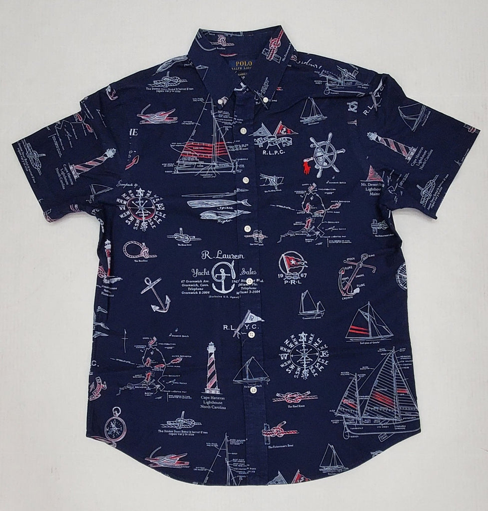 Nwt Polo Ralph Lauren Nautical Classic Fit Button Up