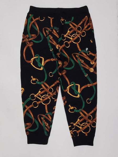 Nwt Polo Ralph Lauren Black Bridle Fleece Joggers - Unique Style