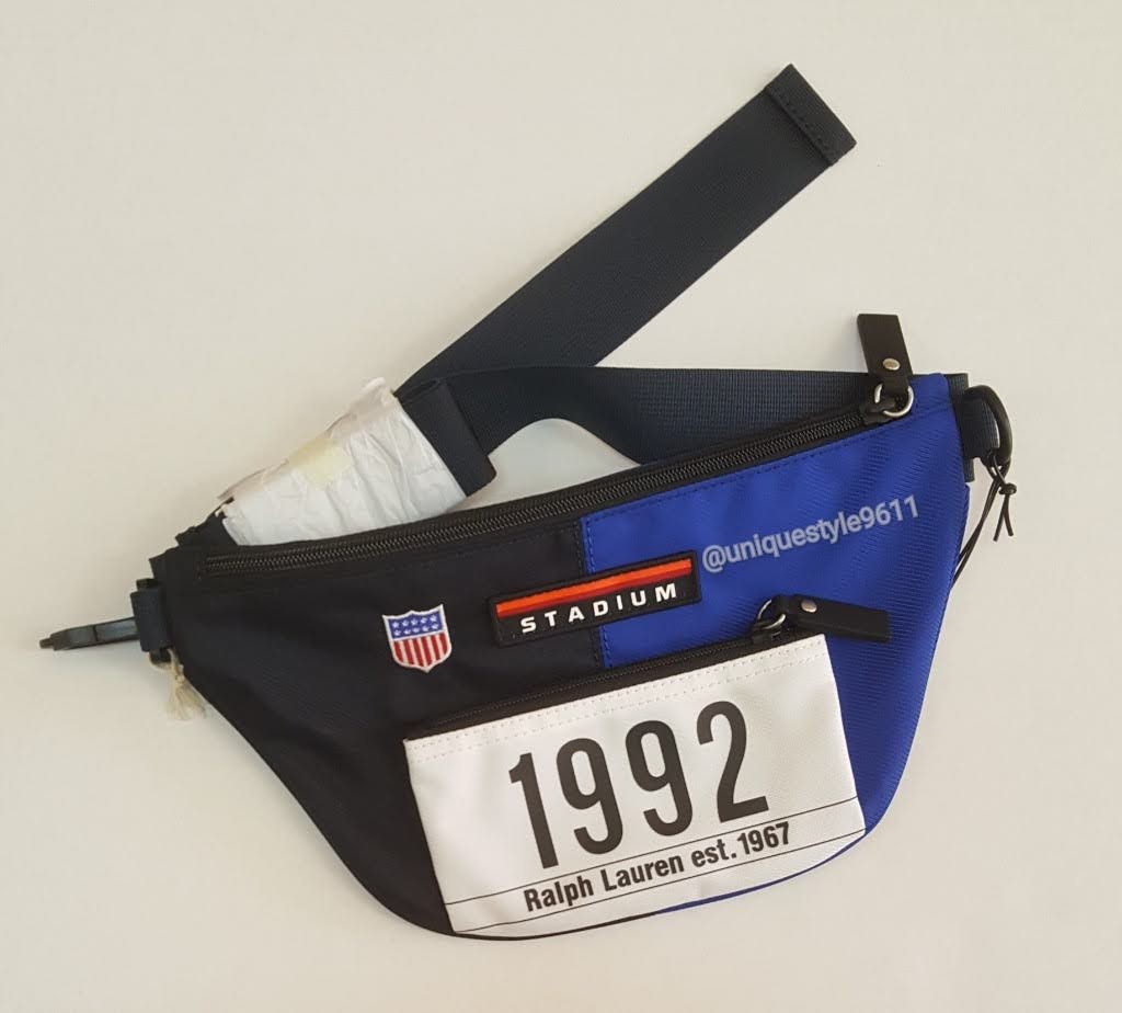Nwt Polo Ralph Lauren Tokyo Stadium 1992 P-Wing Fanny Pack