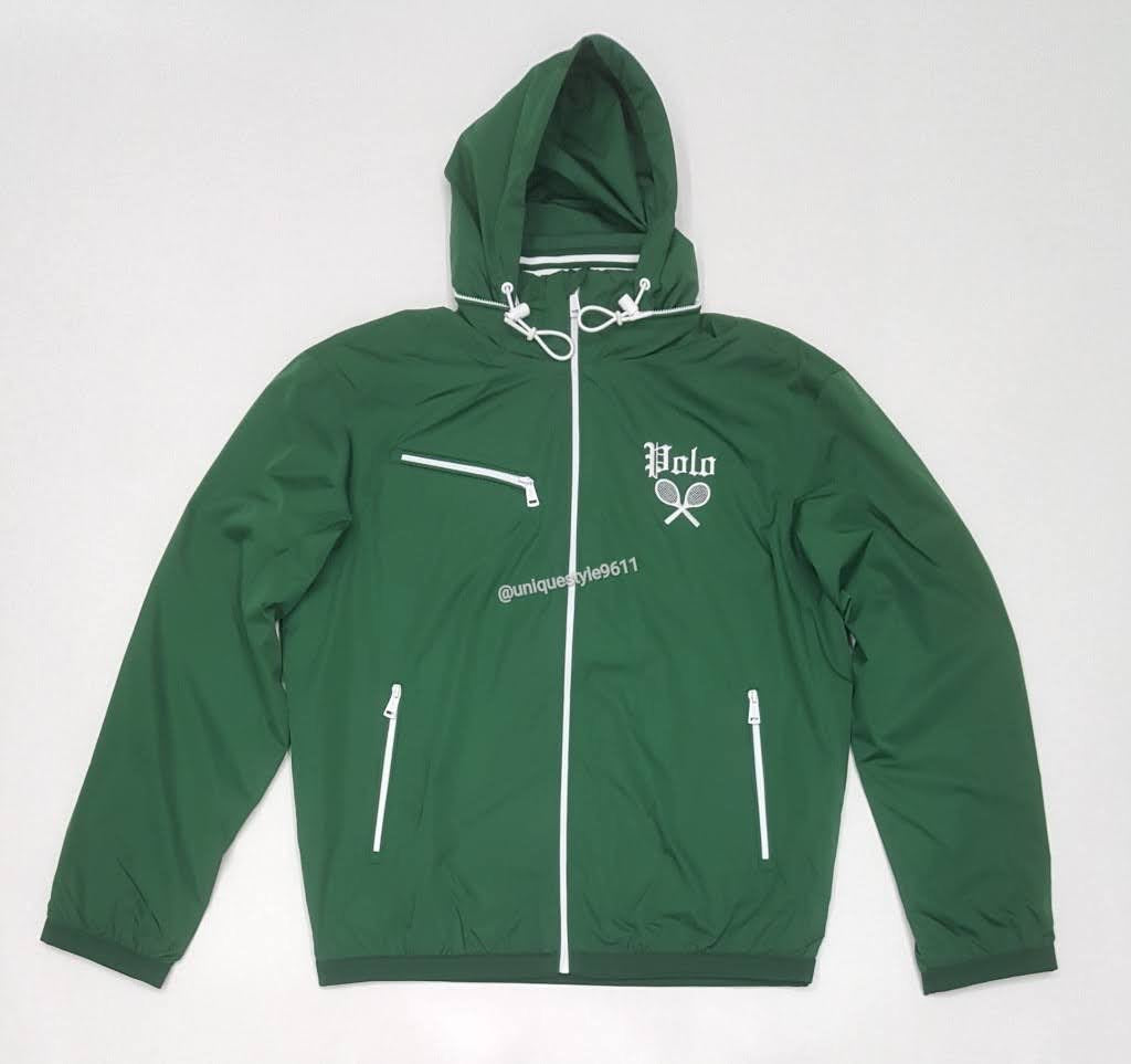 Nwt Polo Ralph Lauren Green Tennis Polo Zip Up Windbreaker Jacket