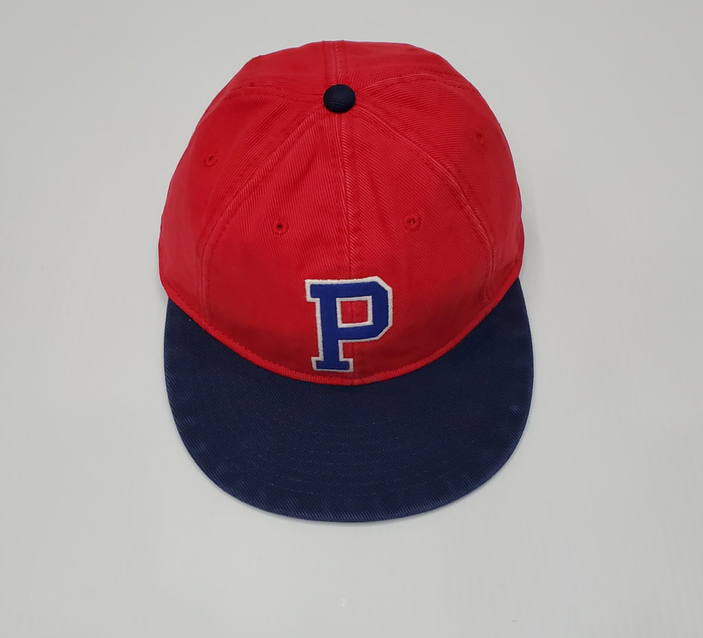 Nwt Polo Ralph Lauren Navy/Red 'P' Adjustable Strap Back Hat
