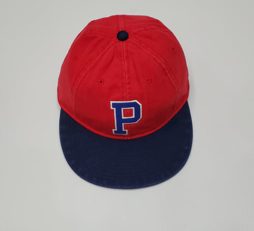 Nwt  Polo Ralph Lauren Navy/Red 'P' Adjustable Strap Back Hat - Unique Style
