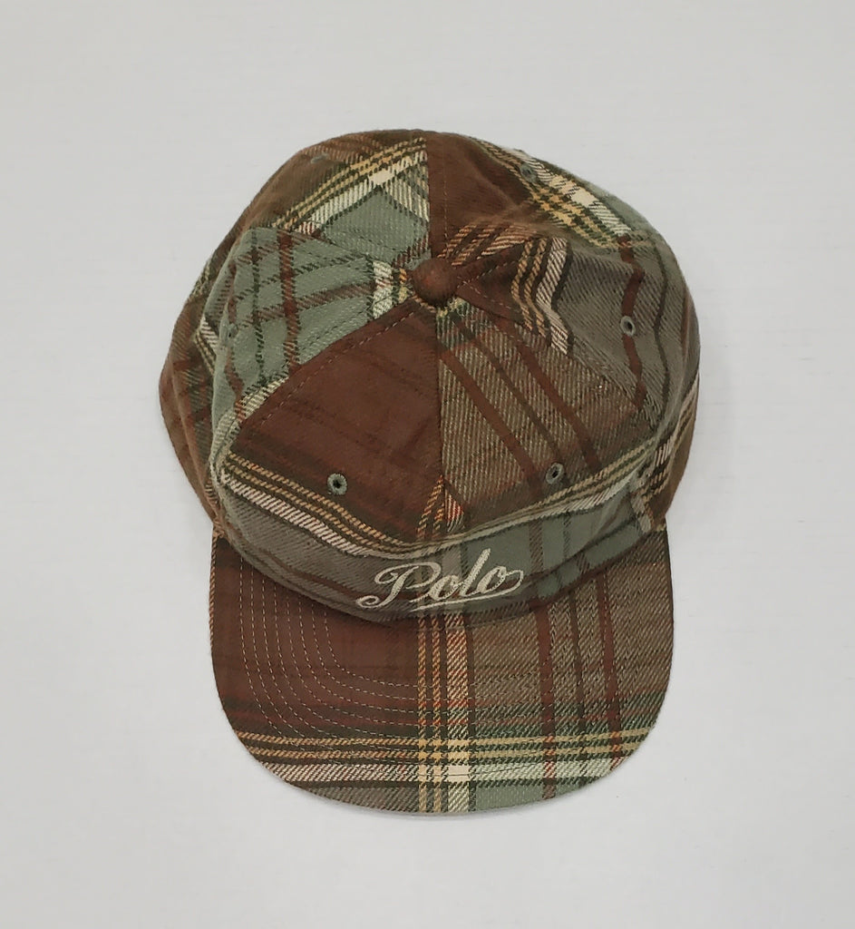 Nwt Polo Ralph Lauren Plaid Cotton Hat