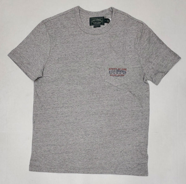 Nwt Polo Ralph Lauren Grey Country Authentic Dry Goods Pocket Classic Fit Tee - Unique Style