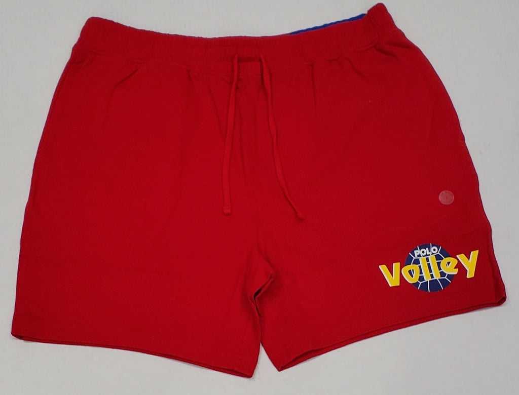 Nwt Polo Ralph Lauren Red Volley Ball 6 inch Cotton Shorts
