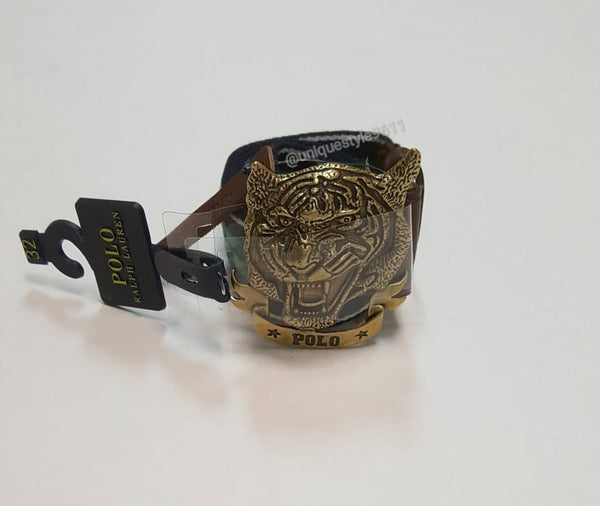 Nwt Polo Ralph Lauren Striped Tiger Belt - Unique Style