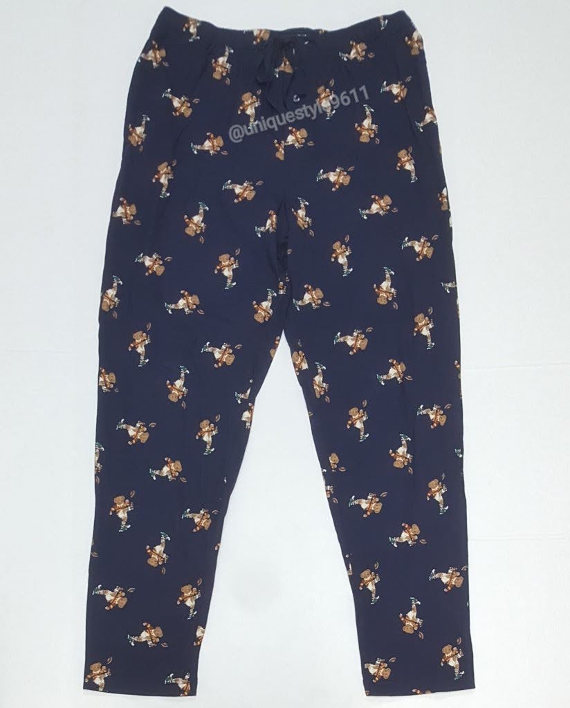 Nwt Polo Ralph Lauren Navy Kicker Bear Pajamas