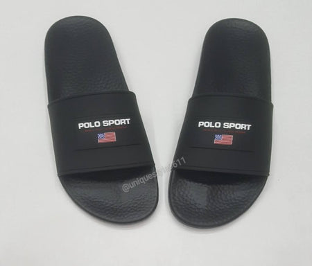 Nwt Polo Ralph Lauren Womens Pink Allover Pony Thong Slides w/o Box