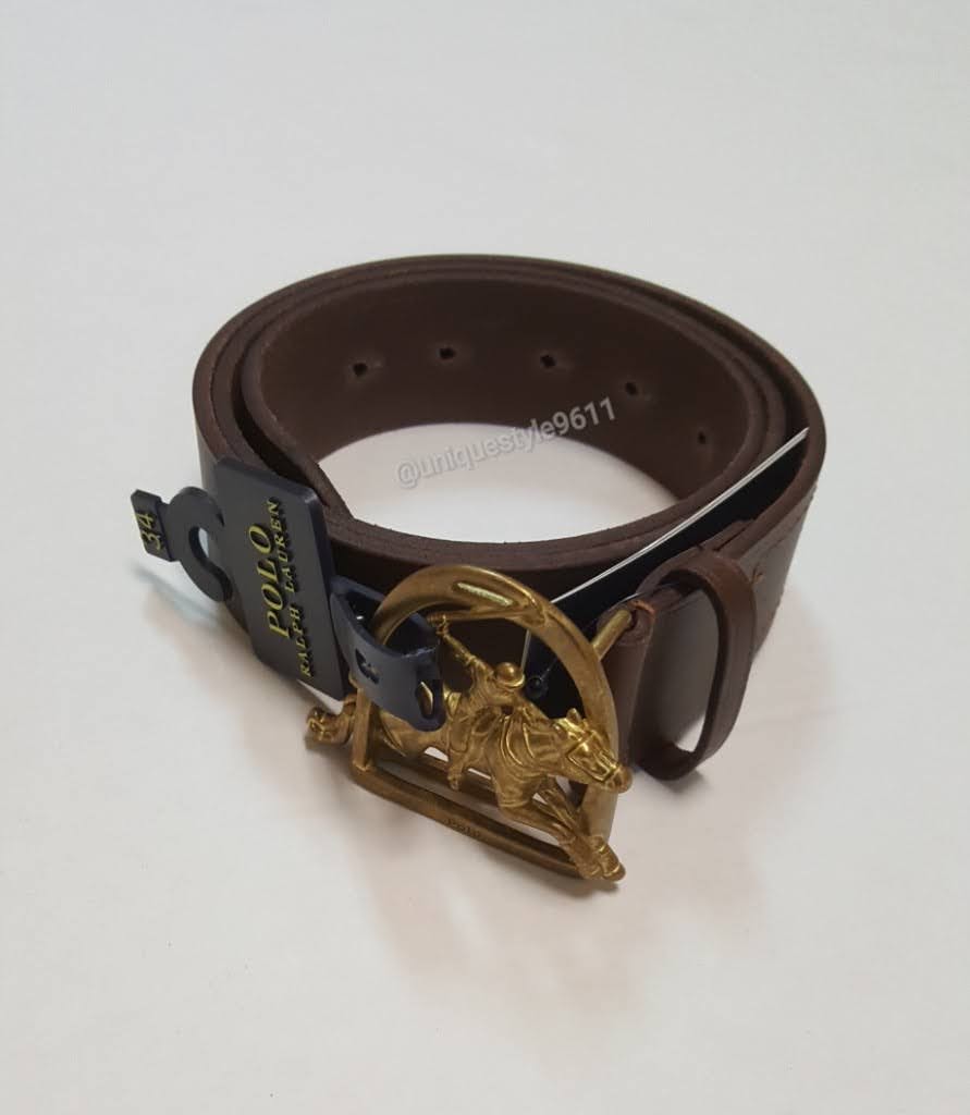 Nwt Polo Ralph Lauren Equestrian Buckle Leather Belt