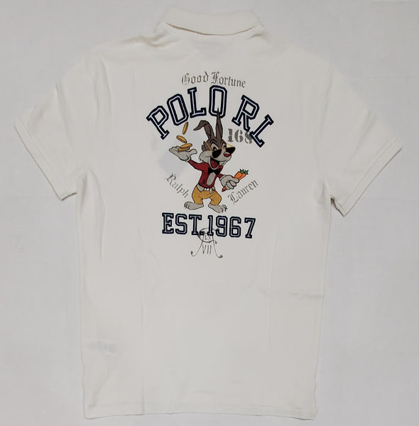 Nwt Polo Ralph Lauren White Lunar Custom Slim Fit Polo - Unique Style