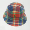 Nwt Polo Ralph Lauren Plaid/Khaki Reversible Bucket Hat - Unique Style