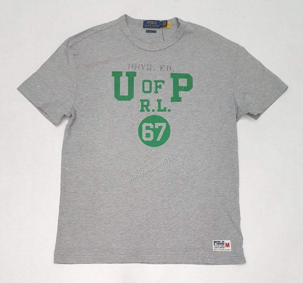 Nwt Polo Ralph Lauren Grey UP of 67 RL Classic Fit Tee