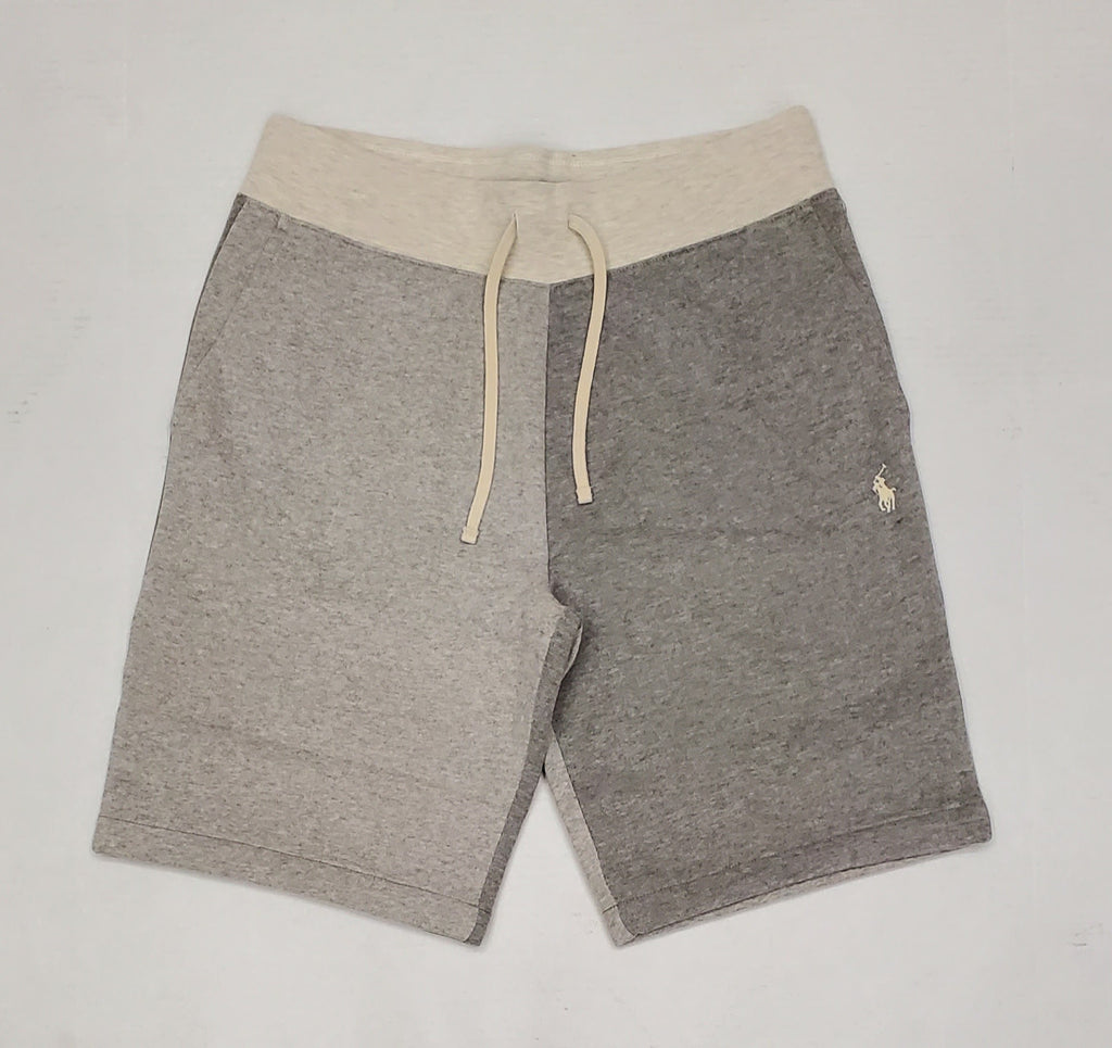 Nwt Polo Ralph Lauren Grey Split 9.5 Inch Fleece Shorts