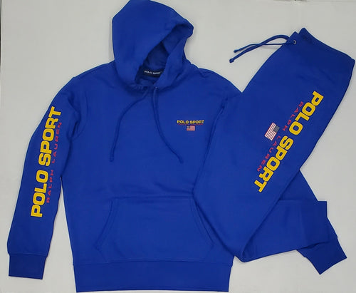 Nwt Polo Ralph Lauren Royal Pullover Polo Sport Hoodie with Matching Royal Polo Sport Joggers - Unique Style