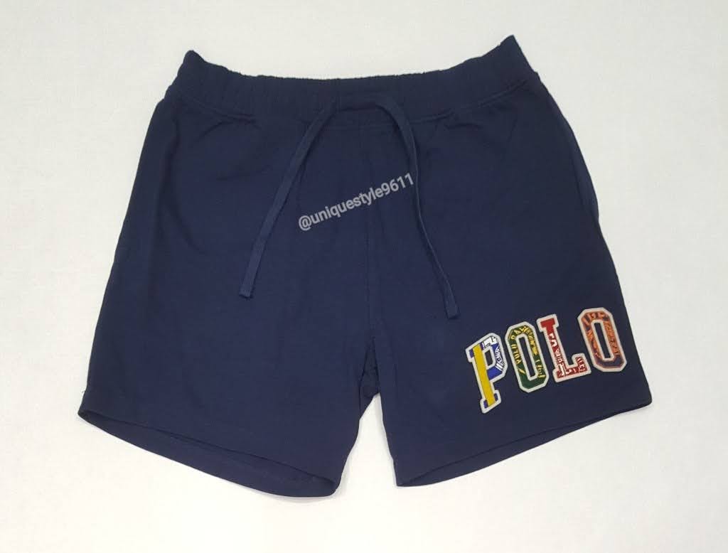 Nwt Polo Ralph Lauren Navy 6 Inch Spellout Logo Shorts
